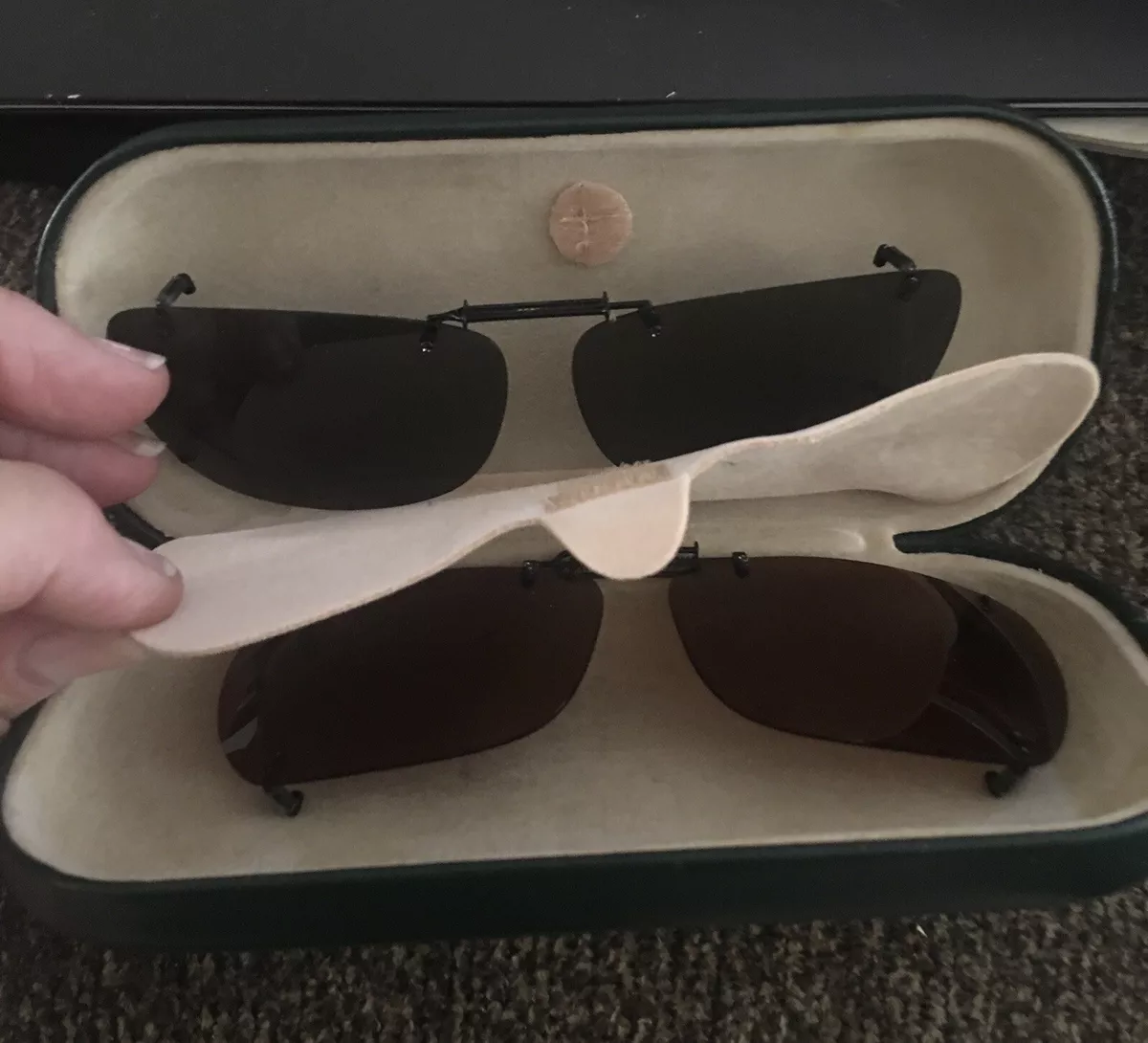 Adjustable clip cheap on sunglasses