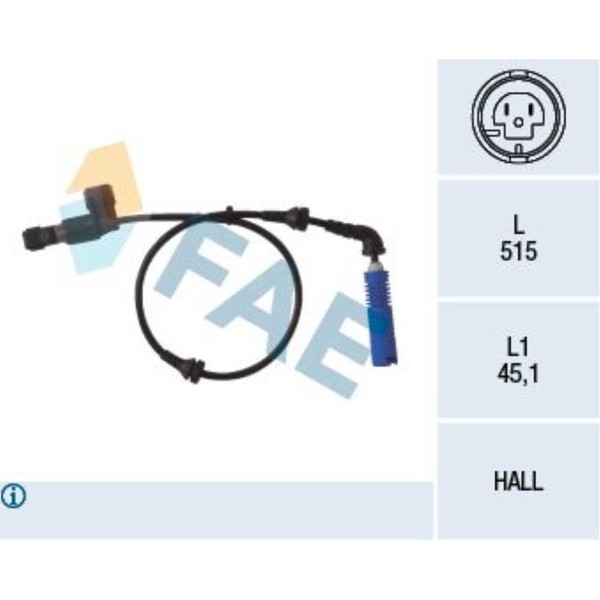 FAE DrehzahlfüHler Vorne Links Passend FüR BMW 3Er Compact E46 Brandneu-image