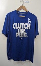Nike Clutch Like Puig MLB Baseball LA Men's Blue Activewear T-shirt Size XL