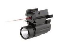 Red Laser With Flashlight Light Combo Fits Weaver Or Picatinny Rails