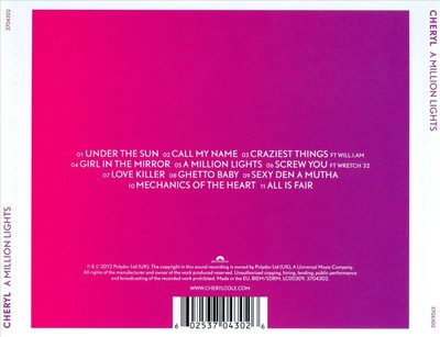 CHERYL (CHERYL COLE) - A MILLION LIGHTS NEW CD
