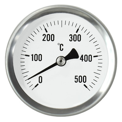 Backofen Thermometer Edelstahl - Ofenthermometer Mit Zifferblatt Für Präzise Temperaturkontrolle Beim Backen