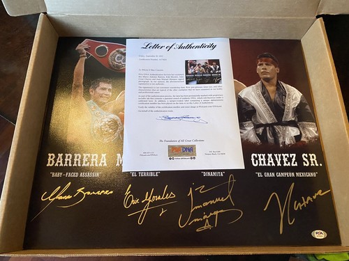 JULIO CESAR CHAVEZ, JUAN MANUEL MARQUEZ, ERIK MORALES & MARCO ANTONIO BARRERA. - Picture 4 of 5