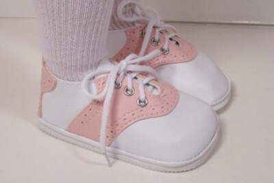 Light Pink Saddle Oxford Doll Shoes For 22''-23'' My Twinn Poseable Dolls (Debs)