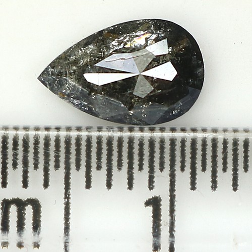 0.86 CT Natural Loose Pear Shape Diamond 8.00 MM Salt And Pepper Diamond QN1434 - 第 7/8 張圖片