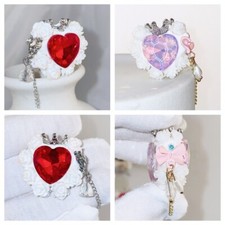 3x DIY Crystal Rose Decor Beads Craft Tassel Pendant Tasseled Accessory pendant