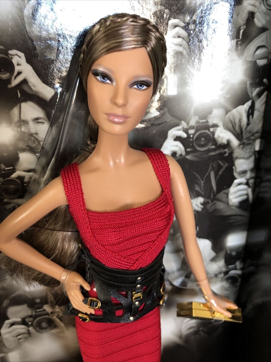Designer Herve Leger Max Azria Barbie Doll With Shoes Designer Herve Leger Max Azria Barbie Doll With Shoes
