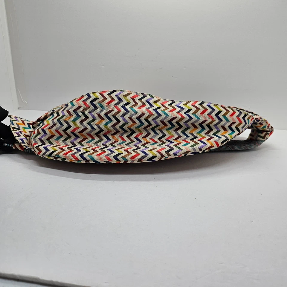 KAVU Rope Bag Orange Blue Yellow Geometric Crossbody Shoulder Sling Backpack - Image 3 of 4