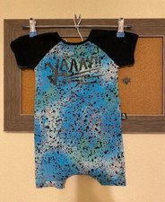 RAGS to Raches Yaaay!! Short Romper SIZE 18-24 MO Made in USA Colorful