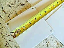 qty 1 - Hoffman A6P6 Internal Panel, J Box, 4.88 x 4.88, White, Steel, Fits 6x6