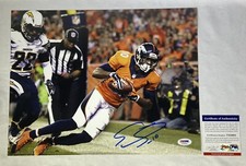 Emmanuel Sanders signed 11x14 Photo PSA/DNA Denver Broncos Autographed