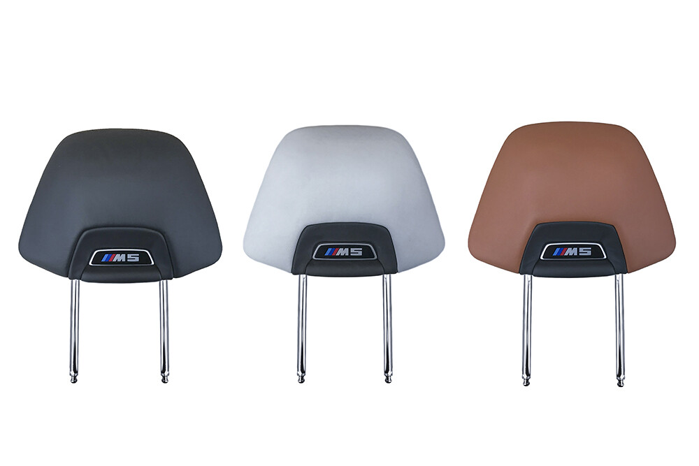 2X OEM Skin Headrest Silverstone SEATS M5 8071313 BMW M5 F90 G30  