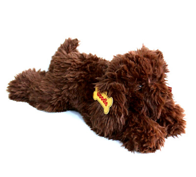 FAO Schwarz Mix Pups Brown Doodle Lying Plush Stuffed Animal Adopt A Pets 22''
