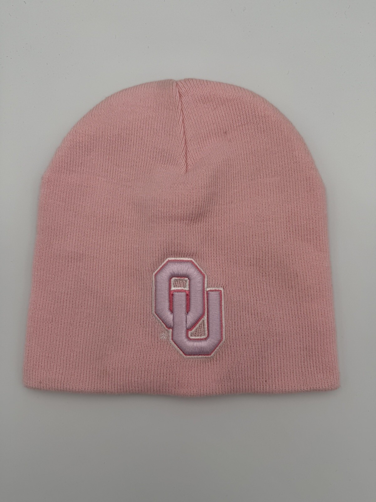 Oklahoma Sooners Pink Knit Beanie NCAA Womens Winter Cap