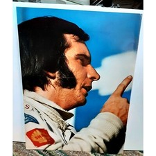 1972 Sports Illustrated Emerson Fittapaldi Lotus Racing Photo vintage 70s