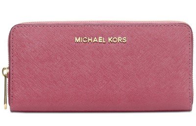 Michael Kors Womens Jet Set Travel Zip Around Continental Wallet *Non Outlet*