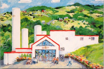 Postcard Cabot Creamery Visitors Center. Cabot, Vermont. Artist: C.E. MacDonald