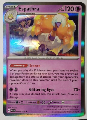 HOLO Espathra 081/182 NM / M - Paradox Rift Pokemon Card - Teeziro Art | eBay HOLO Espathra 081/182 NM / M - Paradox Rift Pokemon Card - Teeziro Art | eBay