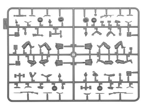 1:35 WWII Gurkha Rifles (1942-44) vier Figuren und Ausrüstung Modellbausatz von ICM - Bild 2 von 9