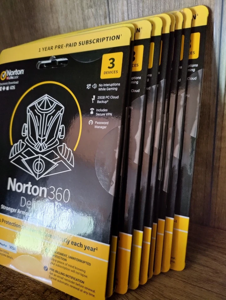 Norton 360 Deluxe 3 Devices - 1 Year | 25GB Backup | Included VPN | Package - Image 3 of 3