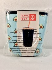 Java Sok Iced Coffee Cold Soda Insulated Neoprene Cup Sleeve AVOCADO