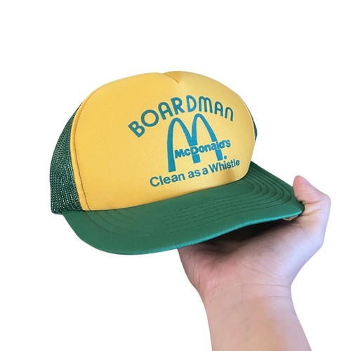 Yellow Vented Trucker Hat Cap Snap 