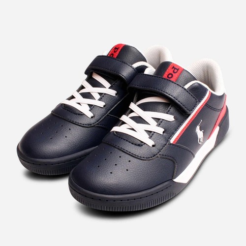 navy ralph lauren trainers