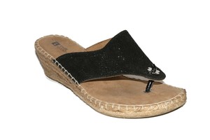 black glitter espadrilles