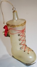 Vintage Christmas Tree Ornament Ice Skate A J Creations 4 1/2  Tall