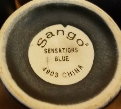 Sango SENSATIONS BLU Tazza set da 4, 4", 4903 - Foto 10 di 10