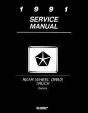 1991 Dodge Dakota Truck Shop Service Repair Manual Engine Drivetrain Electrical