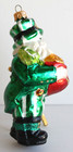 Glass Ornament Old World Christmas IRISH SANTA Holding sack of Gold W/Box — photo 5