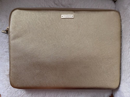Kate Spade Metallic Gold Laptop Sleeve 