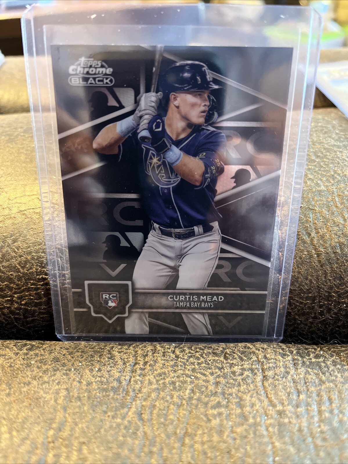 2024 Topps Chrome Black CURTIS MEAD RC #27 Design Variation SP 🔥🔥 Rays