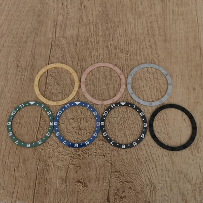 Uhr Lünette 39mm Flacher Ring Keramik/Stahl Ring Uhrenzubehör