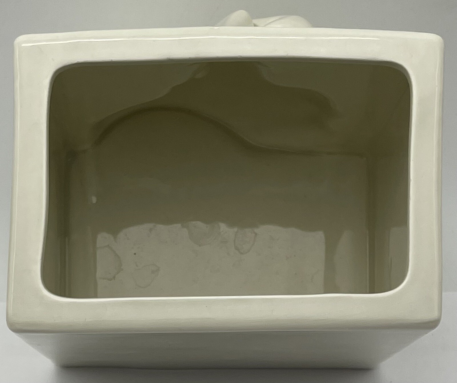 Vintage Fitz and Floyd Ceramic Stinky Face Refrigerator Baking Soda Box