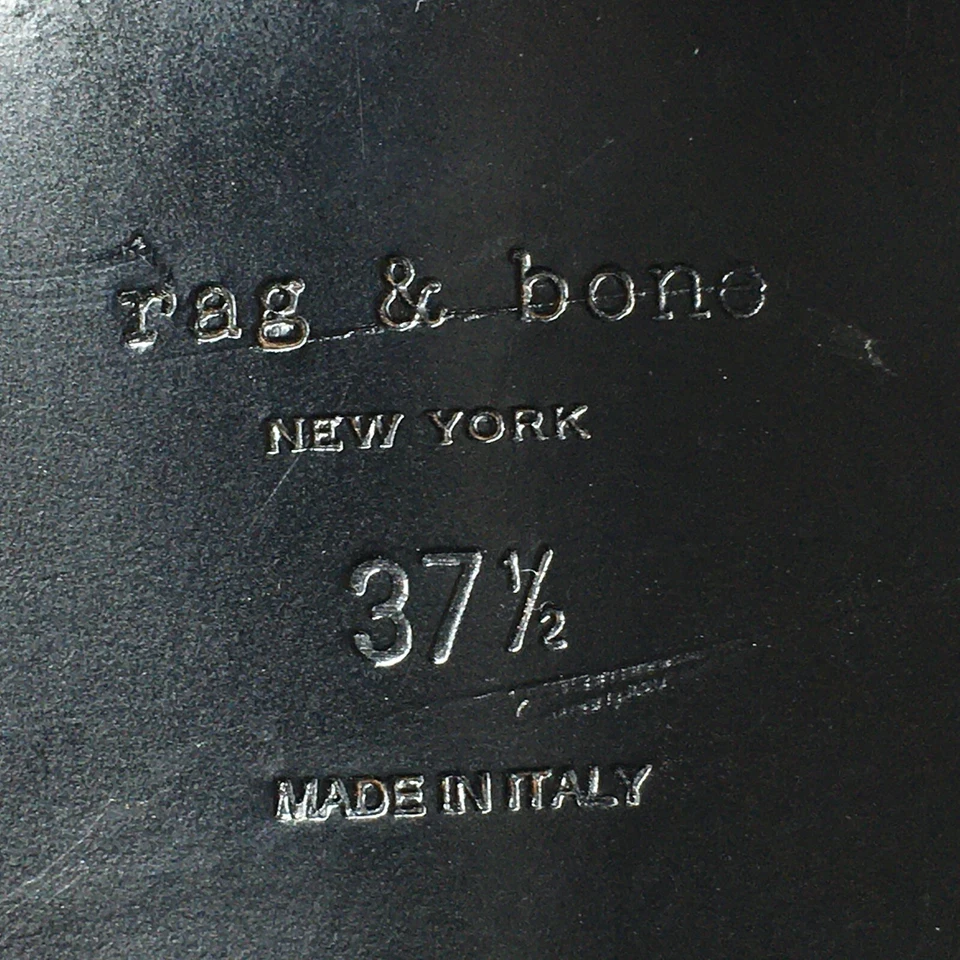 Women's Rag & Bone Gladiator Sandals Shoes Size 37.5 EU/7.5 US Black Leather - Image 2 of 4