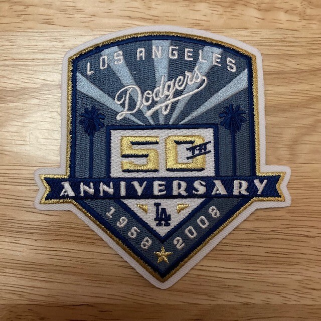 LOS ANGELES DODGERS 50th ANNIVERSARY Embroidered 4