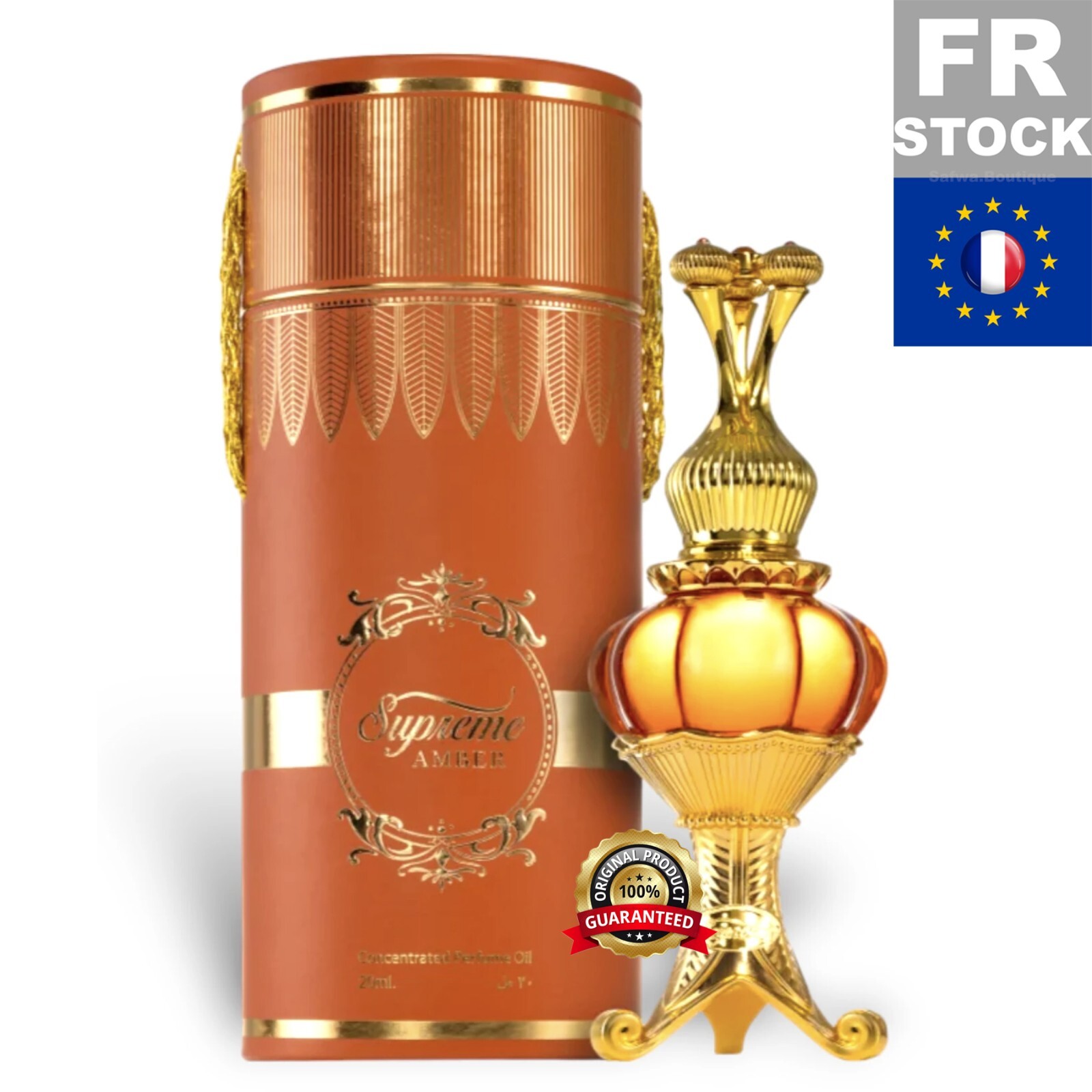 Huile de parfum Supreme Amber Bait Al Bakhoor extrait mixte 20ml