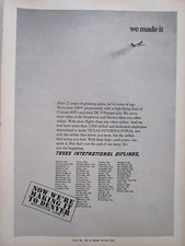 5/1969 PUB TEXAS INTERNATIONAL AIRLINES DC-9 AIRLINER / LUFTHANSA SENATOR AD