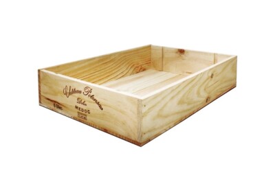 6 x FLACHE FLACHE ECHT FRANZÖSISCHE HOLZ WEINKISTE BOX TABLETT Weihnachten Korb