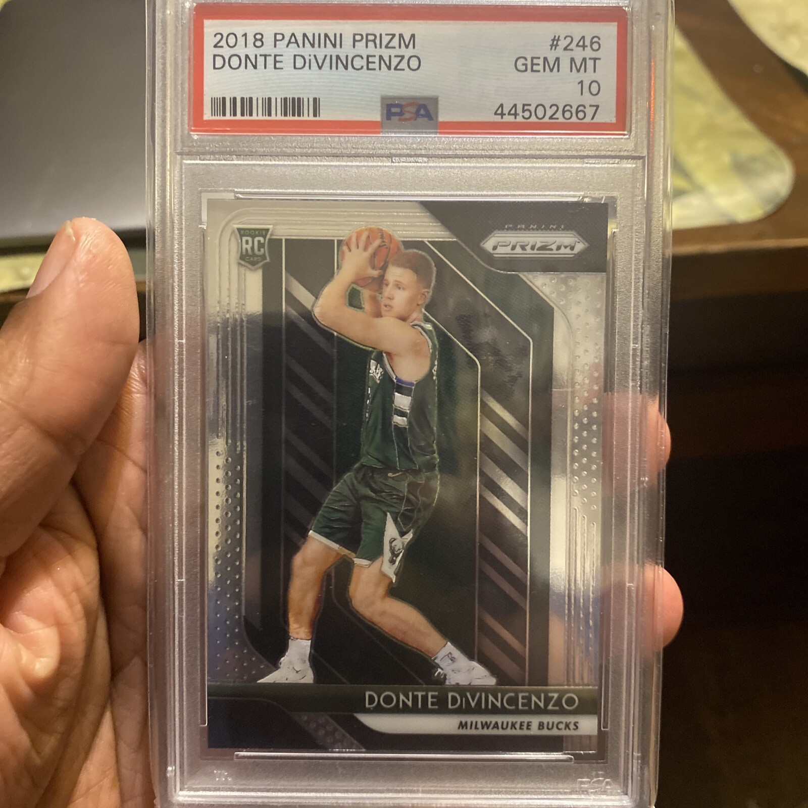 2018-19 Panini Prizm - Silver Prizm #246 Donte DiVincenzo (RC) PSA 10