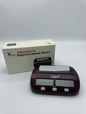 LEAP Digital Chess Timer W/Delay For Competitive Play, PQ9907S New W/Box Works