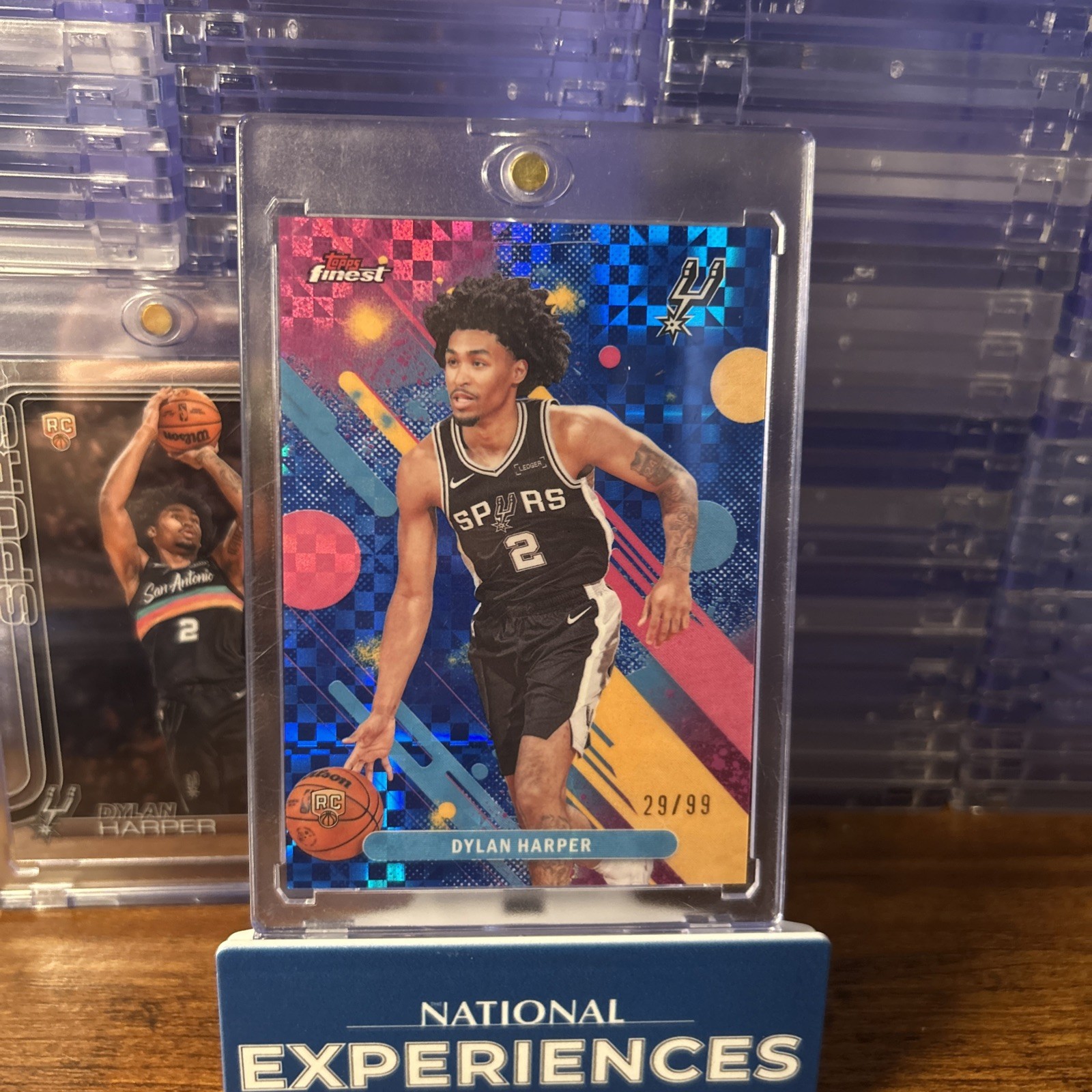 Topps 2025-26 Topps Finest Blue X-Fractor Dylan Harper RC Spurs #2 /99! 🔥 