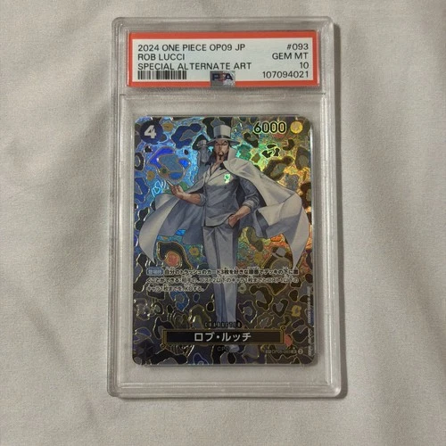 Special Alternate Art Rob Lucci One Piece 2024 OP09 Japanese SP OP05-093 PSA 10