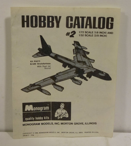1968 Monogram Models Hobby Catalog No. 2 – Aircraft Kits (1/72 & 1/32 Scale)