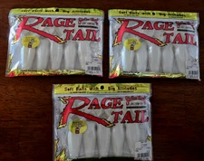Lot of 3 Packs- Strike King Rage Tail Pearl Toad RGTD-84, 5 Baits Per Pack