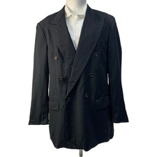 Hugo Boss Anzug Sakko Zweireiher Schwarz Form...