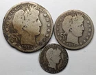 1915 Barber 3 Coin Lot