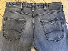 Jeans uomo Emporio Armani. Vestibilità slim elasticizzata. Grigio. W30 L31. Ottime condizioni